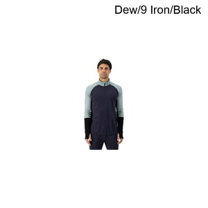 (���) �����X���C���� �����Y �I�����p�X 3.0 �n�[�t-�W�b�v �g�b�v - �����Y Mons Royale men Olympus 3.0 Half-Zip Top - Men's Dew/9 Iron/Black