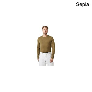 (���) �w���[�n���Z�� �����Y ���t�@ �����m �~�b�h�E�G�C�g �N���[ �g�b�v - �����Y Helly Hansen men Lifa Merino Midweight Crew Top - Men's Sepia