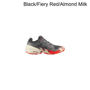 (���) �T������ �����Y �X�s�[�h�N���X 6 �g���C�� �����j���O �V���[�Y - �����Y Salomon men Speedcross 6 Trail Running Shoe - Men's Black/Fiery Red/Almond Milk