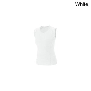 (���) �S�A�E�F�A ���f�B�[�X �x�[�X ���C���[ �X���[�u���X �V���c - �E�B�����Y GOREWEAR women Base Layer Sleeveless Shirt - Women's White