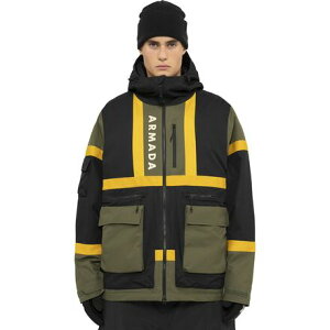 (���) �A���}�_ �����Y �W���P�b�g - �����Y Armada men BDOG Jacket - Men's Olive/Black/Yellow