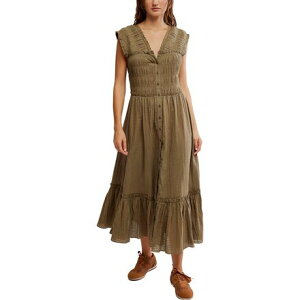 (���) �t���[�s�[�v�� ���f�B�[�X �f�U�[�g �f�C�Y�h �~�f�B �h���X - �E�B�����Y Free People women Desert Dazed Midi Dress - Women's Caiman