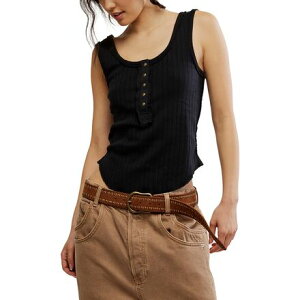 (���) �t���[�s�[�v�� ���f�B�[�X �u���C�\�� �w�����[ �g�b�v - �E�B�����Y Free People women Bryson Henley Top - Women's Black