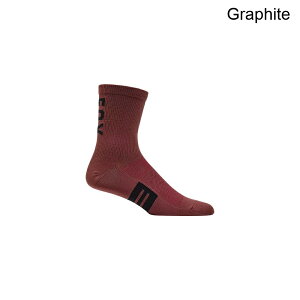 (���) �t�H�b�N�X���[�V���O �t���b�N�X�G�A�[ �����m 6�C���` �\�b�N Fox Racing Flexair Merino 6in Sock Graphite
