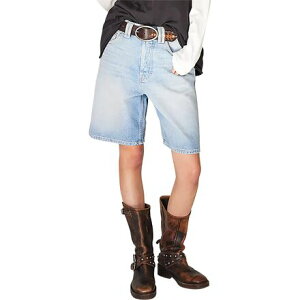 (���) �t���[�s�[�v�� ���f�B�[�X �����^�i ���[ �w�� �V���[�g - �E�B�����Y Free People women Montana Raw Hem Short - Women's Cowgirl Blues