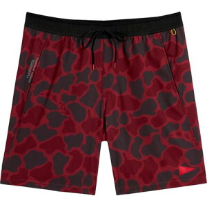 (���) �����Y �V���[�g - �����Y Florence Marine X men Airtex Short - Men's Maroon Camo