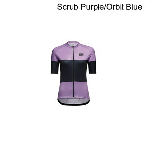 (���) �S�A�E�F�A ���f�B�[�X �X�s���b�g �X�g���C�v �W���[�W - �E�B�����Y GOREWEAR women Spirit Stripes Jersey - Women's Scrub Purple/Orbit Blue