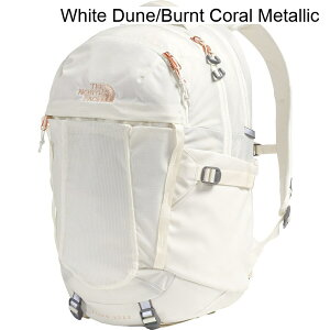 (���) �m�[�X�t�F�C�X ���f�B�[�X ���[�R�� ���O�[ 30L �o�b�N�p�b�N - �E�B�����Y The North Face women Recon Luxe 30L Backpack - Women's White Dune/Burnt Coral Metallic