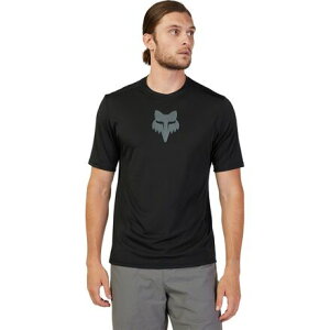 (���) �t�H�b�N�X���[�V���O �����Y �����W���[ �V���[�g�X���[�u �W���[�W - �����Y Fox Racing men Ranger Short-Sleeve Jersey - Men's Black Lab Head