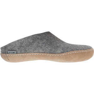 (���) �O���[���b�v �U �X���b�|�� ���U�[ �X���b�p Glerups The Slip-On Leather Slipper Grey