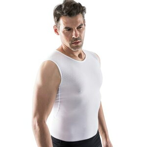 (���) �S�A�E�F�A �����Y �x�[�X ���C���[ �X���[�u���X �V���c - �����Y GOREWEAR men Base Layer Sleeveless Shirt - Men's White