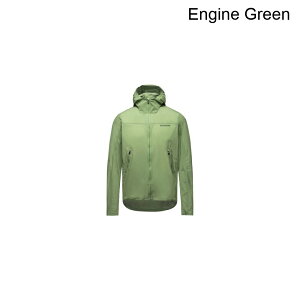 (���) �S�A�E�F�A �����Y �t�@�[���t���[ �t�[�f�b�g �E�B���h�u���[�J�[ - �����Y GOREWEAR men Fernflow Hooded Windbreaker - Men's Engine Green