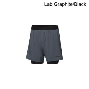 (���) �S�A�E�F�A �����Y 5�C���` 2�C��1 �V���[�g - �����Y GOREWEAR men Concurve 5in 2in1 Short - Men's Lab Graphite/Black