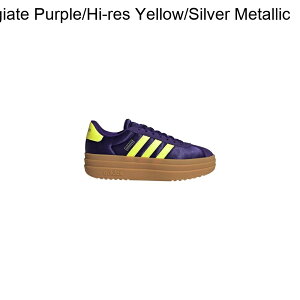 (���) �A�f�B�_�X �L�b�Y Vl �R�[�g �{�[���h �V���[�Y - �L�b�Y Adidas kids VL Court Bold Shoe - Kids' Collegiate Purple/Hi-res Yellow/Silver Metallic