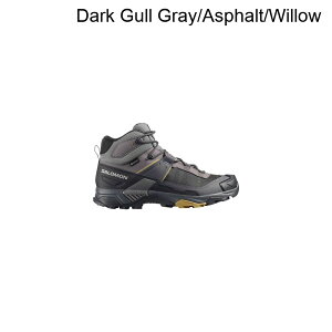 (���) �T������ �����Y X �E���g�� 5 �~�b�h Gtx �n�C�L���O �u�[�c - �����Y Salomon men X Ultra 5 Mid GTX Hiking Boot - Men's Dark Gull Gray/Asphalt/Willow