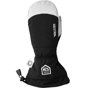 (���) �w�X�g�� �����Y �A�[�~�[ ���U�[ �w�� �~�g�� - �����Y Hestra men Army Leather Heli Mitten - Men's Black