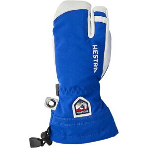 (���) �w�X�g�� �L�b�Y �w�� �X�L�[ �W���j�A 3-�t�B���K�[ �O���[�u - �L�b�Y Hestra kids Heli Ski Junior 3-Finger Glove - Kids' Royal Blue