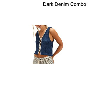 (���) �t���[�s�[�v�� ���f�B�[�X �V�V���[ �Z�[�^�[ �V�F�� - �E�B�����Y Free People women Sicily Sweater Shell - Women's Dark Denim Combo
