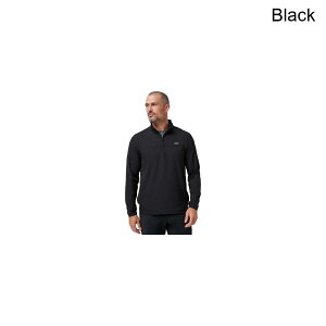 (���) �g�����B�X�}�V���[ �����Y �����_�[���X�g 1/4-�W�b�v �g�b�v - �����Y TravisMathew men Wanderlust 1/4-Zip Top - Men's Black