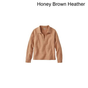 (���) �G���G���r�[�� ���f�B�[�X �X�[�p�[�\�t�g ���b�t�� �|�� - �E�B�����Y L.L.Bean women SuperSoft Waffle Polo - Women's Honey Brown Heather