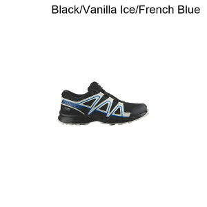 (���) �T������ �L�b�Y �X�s�[�h�N���X Wp �V���[�Y - �L�b�Y Salomon kids Speedcross WP Shoe - Kids' Black/Vanilla Ice/French Blue