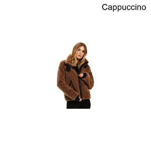 (���) �T�� ���f�B�[�X �V�F���p �f���o�[ �W���P�b�g - �E�B�����Y SAM women Sherpa Denver Jacket - Women's Cappuccino