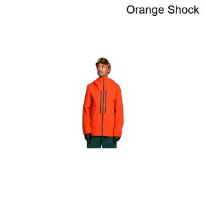 (���) �{���R�� �����Y �K�C�h �S�A �v�� �V�F�� �W���P�b�g - �����Y Volcom men Anyox Guide Gore Pro Shell Jacket - Men's Orange Shock