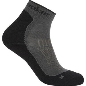 (���) �A�C�X�u���C�J�[ ���f�B�[�X �����m �n�C�N+ ���C�g �~�j �\�b�N - �E�B�����Y Icebreaker women Merino Hike+ Light Mini Sock - Women's Obsidian/Black
