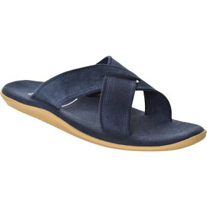 (���) �N���V�b�N �X�G�[�h �X���C�h �T���_�� Island Slipper Classic Suede Slide Sandal Navy