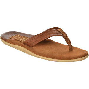 (���) �N���V�b�N �g�D�[ �g�[�� ���U�[ �X�G�[�h �t���b�v �t���b�v Island Slipper Classic Two Tone Leather Suede Flip Flop Peanut
