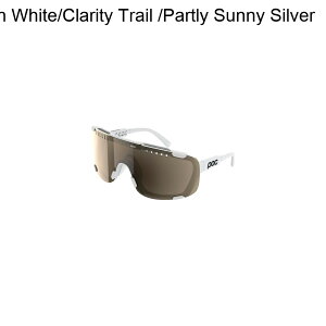 (���) POC �f���@�[ �~�b�h �T���O���X POC Devour Mid Sunglasses Hydrogen White/Clarity Trail /Partly Sunny Silver