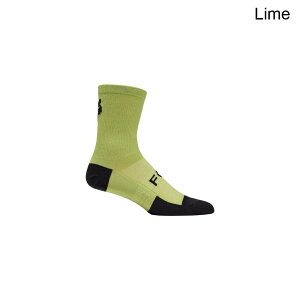 (���) �t�H�b�N�X���[�V���O �t���b�N�X�G�A�[ �����m 6�C���` �\�b�N Fox Racing Flexair Merino 6in Sock Lime