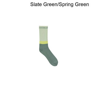 (���) �S�A�E�F�A �G�b�Z���V���� �u���b�N �\�b�N�X GOREWEAR Essential Block Socks Slate Green/Spring Green