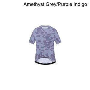 (���) �S�A�E�F�A ���f�B�[�X �G���N�g�� �V���[�g�X���[�u �W���[�W - �E�B�����Y GOREWEAR women SWIFTRIDE Electro Short-Sleeve Jersey - Women's Amethyst Grey/Purple Indigo