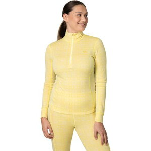 (���) �J���g�� ���f�B�[�X ���[ �n�[�t-�W�b�v �g�b�v - �E�B�����Y Kari Traa women Rose Half-Zip Top - Women's Mellow Yellow