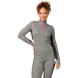 (���) �J���g�� ���f�B�[�X ���[ �n�[�t-�W�b�v �g�b�v - �E�B�����Y Kari Traa women Rose Half-Zip Top - Women's Thyme