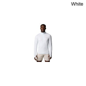 (���) �R�����r�A �����Y �T�~�b�g �o���[ �����O-�X���[�u 1/2-�W�b�v �g�b�v - �����Y Columbia men Summit Valley Long-Sleeve 1/2-Zip Top - Men's White