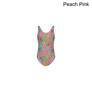 (���) ���L�V�[ �K�[���Y �R�[�X�^�� �u���[�Y �����s�[�X �X�C���X�[�c - �K�[���Y Roxy girls Coastal Breeze One-Piece Swimsuit - Girls' Peach Pink