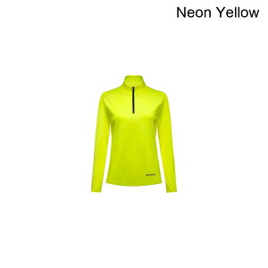 (���) �S�A�E�F�A ���f�B�[�X �G�u���f�C �~�b�h 1/4-�W�b�v �W���P�b�g - �E�B�����Y GOREWEAR women Everyday Mid 1/4-Zip Jacket - Women's Neon Yellow