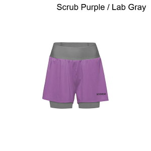 (���) �S�A�E�F�A ���f�B�[�X 3�C���` 2�C��1 �V���[�g - �E�B�����Y GOREWEAR women Concurve 3in 2-in-1 Short - Women's Scrub Purple / Lab Gray