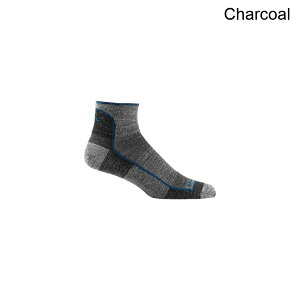 (���) �_�[���^�t �����Y ���b�V�� 1/4 ���C�g �\�b�N - �����Y Darn Tough men Mesh 1/4 Light Sock - Men's Charcoal