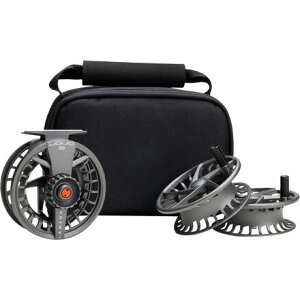 (���) �����\�� ���L�b�h S-�V���[�Y �t���C ���[�� 3-�p�b�N Lamson Liquid S-Series Fly Reel 3-Pack Smoke