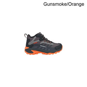 (���) ������ �L�b�Y ���A�u �X�s�[�h 2 �~�b�h �n�C�L���O �u�[�c - �L�b�Y Merrell kids Moab Speed 2 Mid Hiking Boot - Kids' Gunsmoke/Orange