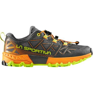 (���) �X�|���e�B�o �L�b�Y �u�V�h�[ �� �g���C�� �����j���O �V���[�Y - �L�b�Y La Sportiva kids Bushido II Trail Running Shoe - Kids' Carbon/Hawaiian Sun
