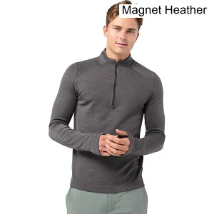(���) �X�e�B�I �����Y �x�C�V�X �~�b�h 1/2-�W�b�v �g�b�v - �����Y STIO men Basis PeakWool Mid 1/2-Zip Top - Men's Magnet Heather