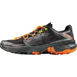 (���) �}���[�g �����Y �T�[�e�B�b�N �g���C�� �����j���O �V���[�Y - �����Y Mammut men Sertig Trail Running Shoe - Men's Black/Dark Tangerine