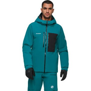 (���) �}���[�g �����Y �X�g�[�j�[ HS �T�[�� �t�[�f�b�g �W���P�b�g - �����Y Mammut men Stoney HS Thermo Hooded Jacket - Men's Deep Teal/Black