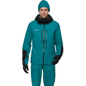 (���) �}���[�g �����Y �n���f�B�O���b�g ���C�g HS �t�[�f�b�g �W���P�b�g - �����Y Mammut men Haldigrat Light HS Hooded Jacket - Men's Deep Teal/Black