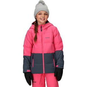 (���) �}�[���b�g �L�b�Y �|���[�� �_�E�� �W���P�b�g - �L�b�Y Marmot kids Polar Down Jacket - Kids' Pink Party/Thunderhead