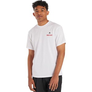 (���) �}�[���b�g �����Y �}�[���b�g �t�H�A ���C�t T-�V���c - �����Y Marmot men Marmot For Life T-Shirt - Men's White